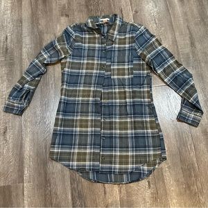 Plaid shirt long